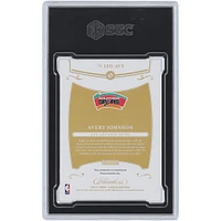 Carte Panini Flawless Platinum 2020-21 autographiée par Avery Johnson des San Antonio Spurs #LEG-AVY #1/1 SGC authentifiée 9/10 avec inscription « Prov 3:5 »