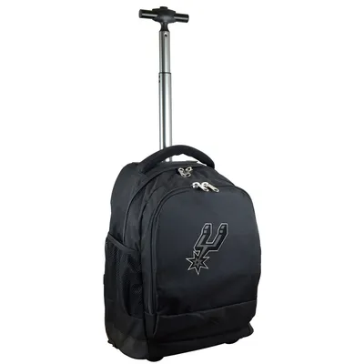 San Antonio Spurs 19'' Premium Wheeled Backpack - Black