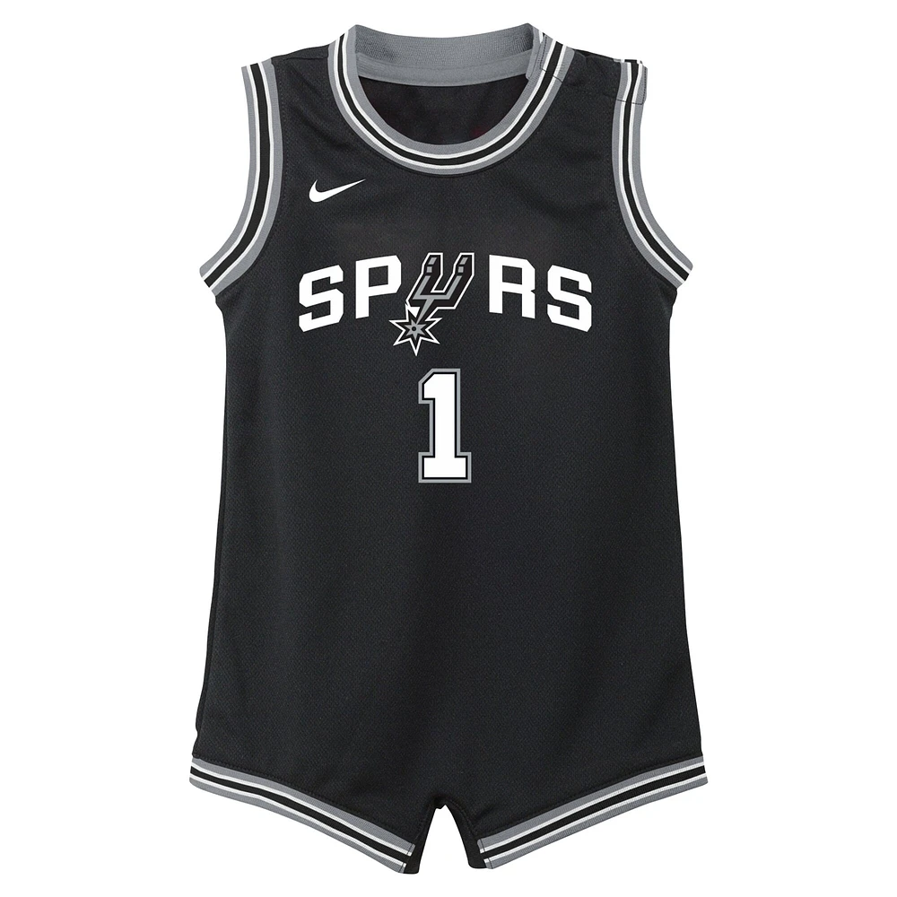 Infant Nike Victor Wembanyama Black San Antonio Spurs Swingman Player Jersey - Icon Edition