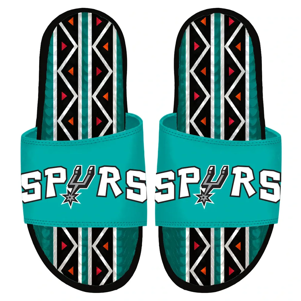 ISlide Black San Antonio Spurs 2022/23 City Edition Gel Slide Sandals