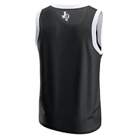 Débardeur en maille noir San Antonio Spurs Fanatics pour homme
