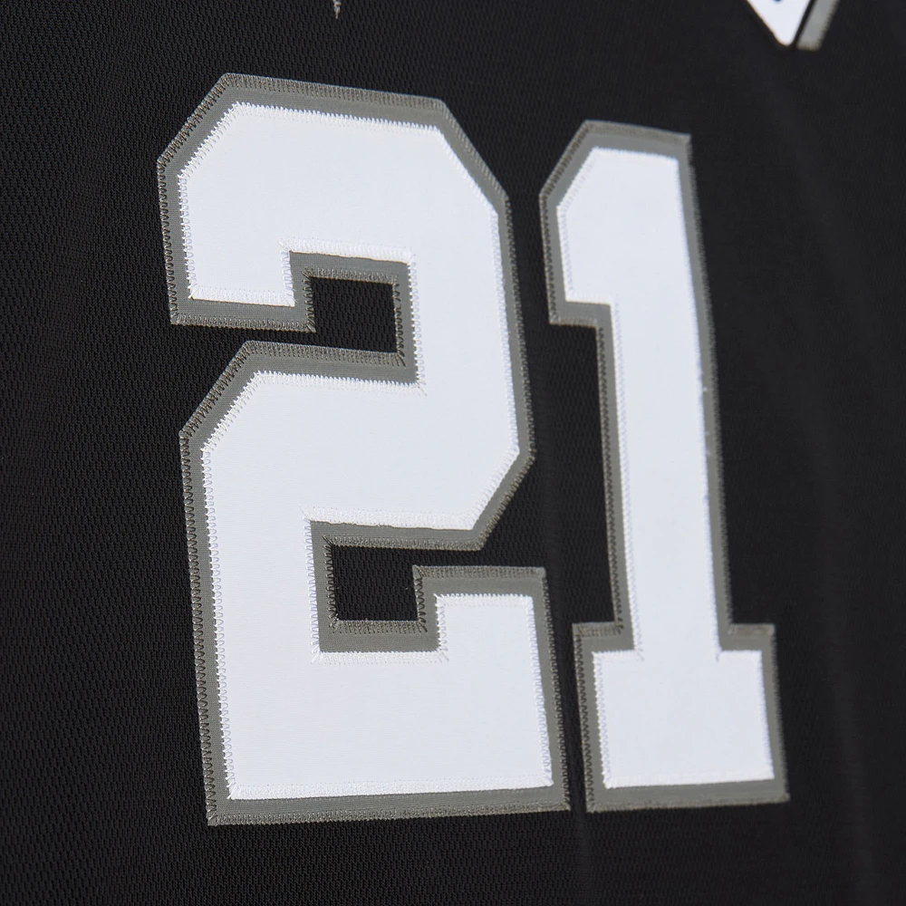 Maillot authentique noir Tim Duncan de Mitchell & Ness pour homme San Antonio Spurs 2000 NBA All-Star Game