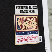 Maillot authentique noir Tim Duncan de Mitchell & Ness pour homme San Antonio Spurs 2000 NBA All-Star Game