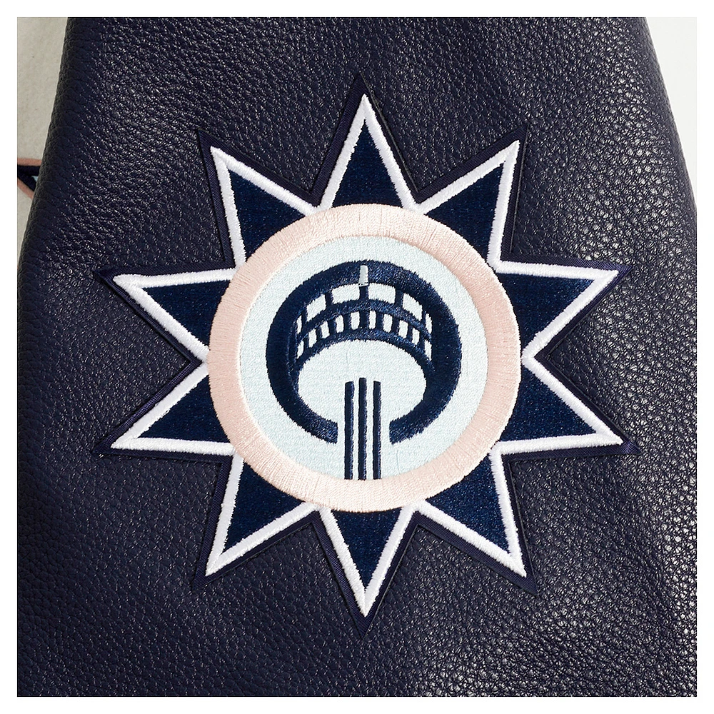Veste universitaire en laine à fermeture éclair intégrale Pro Standard Cream San Antonio Spurs 2024/25 City Edition pour homme