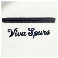Veste universitaire en laine à fermeture éclair intégrale Pro Standard Cream San Antonio Spurs 2024/25 City Edition pour homme