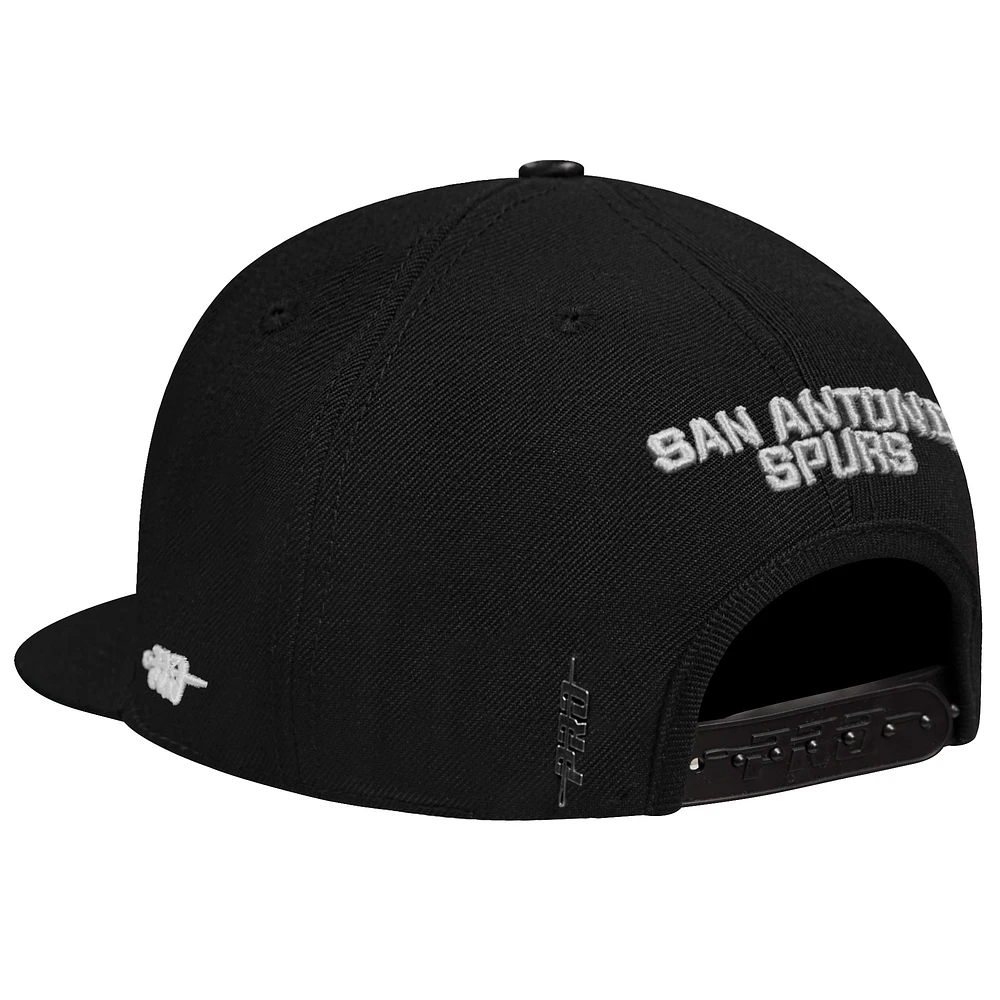 Men's Pro Standard  Cream San Antonio Spurs French Terry Snapback Hat