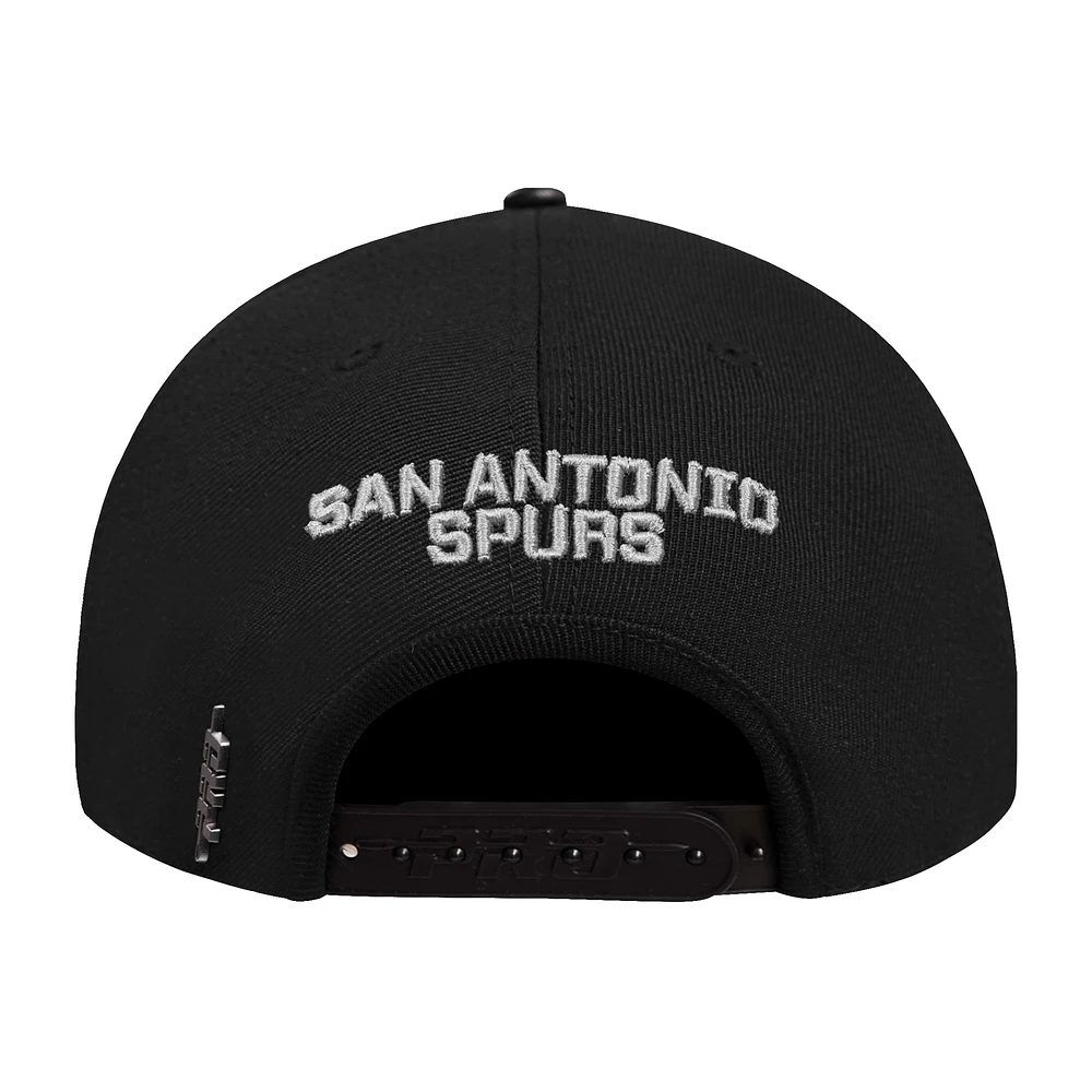 Men's Pro Standard  Cream San Antonio Spurs French Terry Snapback Hat