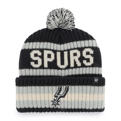 San Antonio Spurs '47 Bering Cuffed Knit Hat with Pom - Black