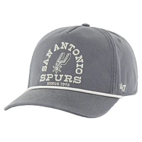 Men's '47 Charcoal San Antonio Spurs Canyon Ranchero Hitch Adjustable Hat