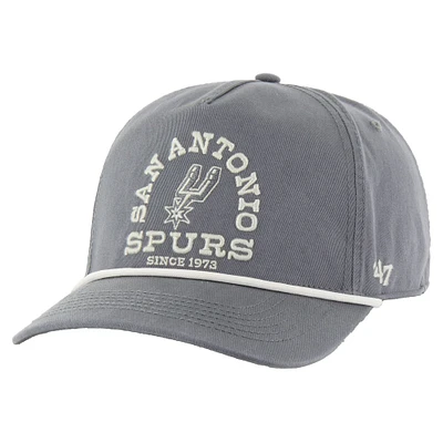 Men's '47 Charcoal San Antonio Spurs Canyon Ranchero Hitch Adjustable Hat