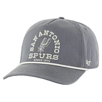 Men's '47 Charcoal San Antonio Spurs Canyon Ranchero Hitch Adjustable Hat