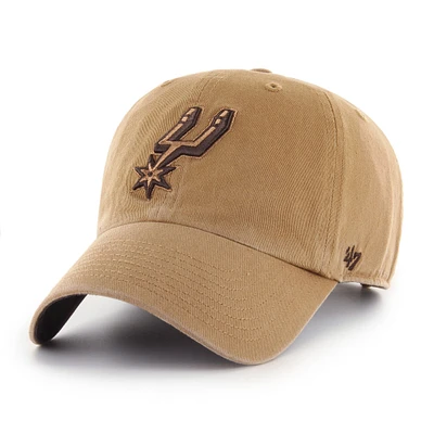 Men's '47 Tan San Antonio Spurs Ballpark Clean Up Adjustable Hat