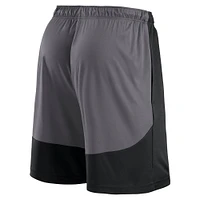 Short de performance noir/gris pour homme des San Antonio Spurs