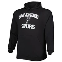Men's Black San Antonio Spurs Big & Tall Heart Soul Pullover Hoodie