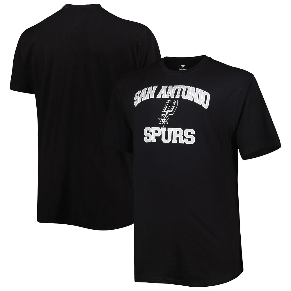 T-shirt noir San Antonio Spurs Big & Tall Heart Soul pour homme