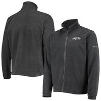 Men's Columbia San Antonio Spurs Heathered Charcoal Flanker Full-Zip Jacket