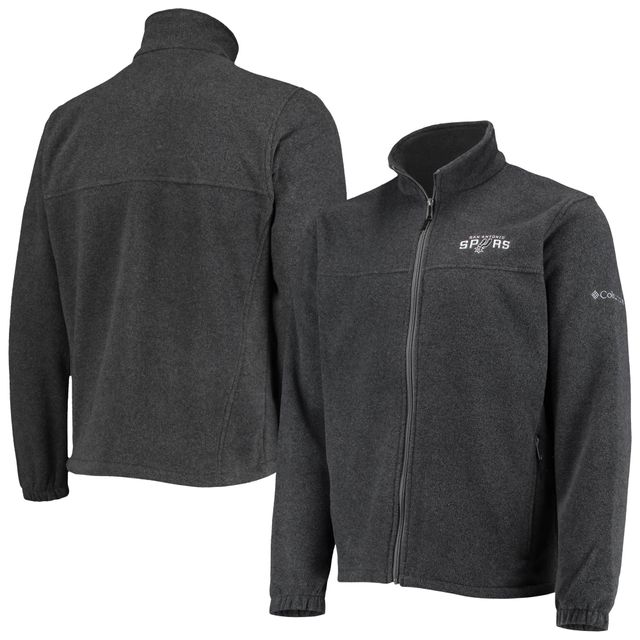 Veste homme Columbia San Antonio Spurs Heathered Charcoal Flanker Full-Zip