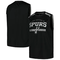 Débardeur noir Fanatics San Antonio Spurs Birdseye Muscle pour hommes