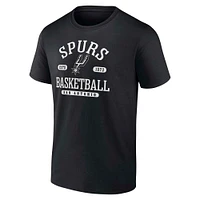 T-shirt noir Fanatics pour hommes San Antonio Spurs Calling Plays