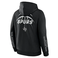 Sweat à capuche noir Fanatics pour homme San Antonio Spurs Legacy Guard