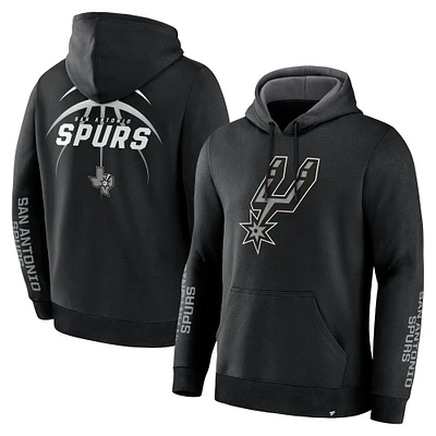 Sweat à capuche noir Fanatics pour homme San Antonio Spurs Legacy Guard