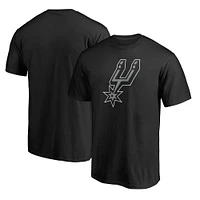 T-shirt noir avec logo de l'équipe principale des San Antonio Spurs Fanatics pour hommes