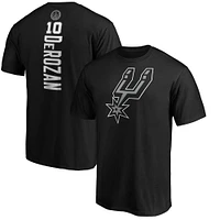 Fanatics pour hommes DeMar DeRozan Noir San Antonio Spurs Playmaker Nom et numéro Logo de l'équipe T-shirt