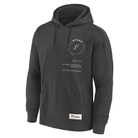 Men's Fanatics Gray San Antonio Spurs Future Ground Info Elements Premium Pullover Hoodie