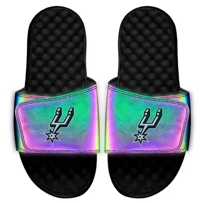 San Antonio Spurs ISlide M3 Reflective Slide Sandals - Black