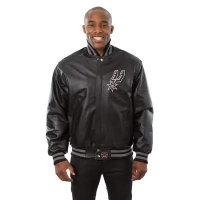 San Antonio Spurs JH Design Domestic Team Color Leather Jacket - Black