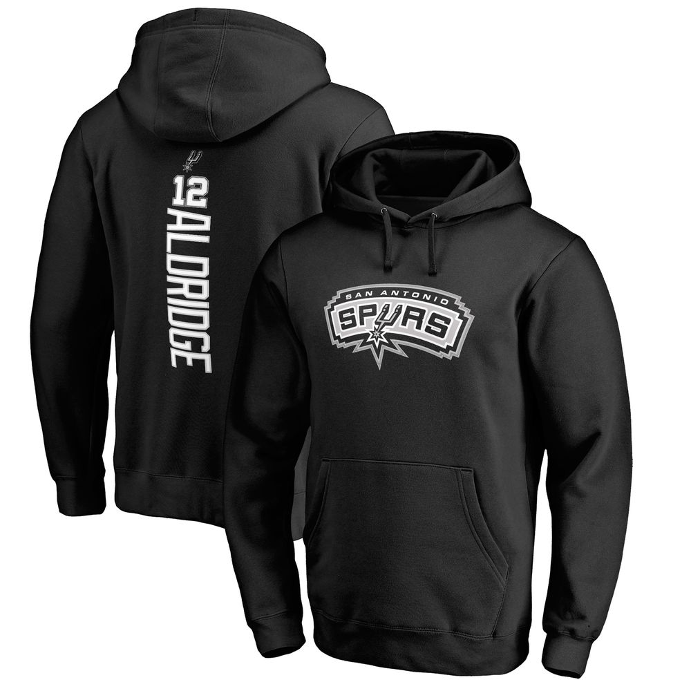 Men's LaMarcus Aldridge Black San Antonio Spurs Backer Pullover Hoodie