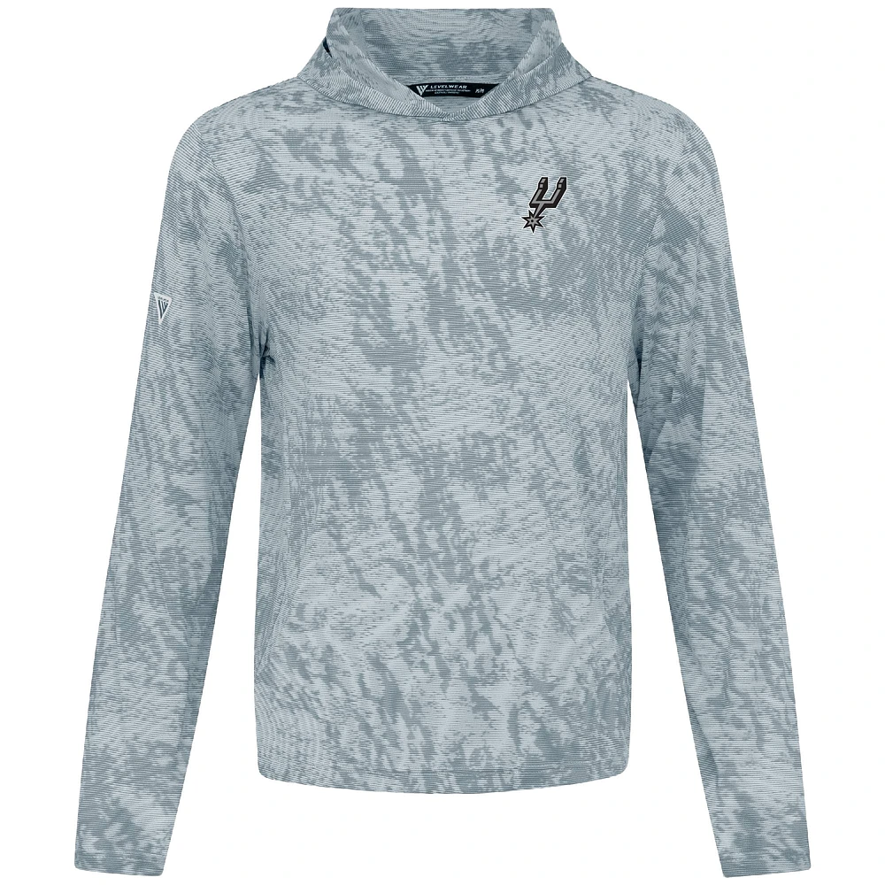 Men's Levelwear Gray San Antonio Spurs Platform Pullover Hoodie