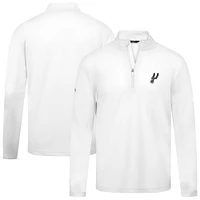 Men's Levelwear White San Antonio Spurs Heron Quarter-Zip Top