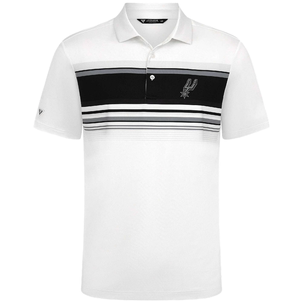 Polo blanc Levelwear Onward des San Antonio Spurs pour homme