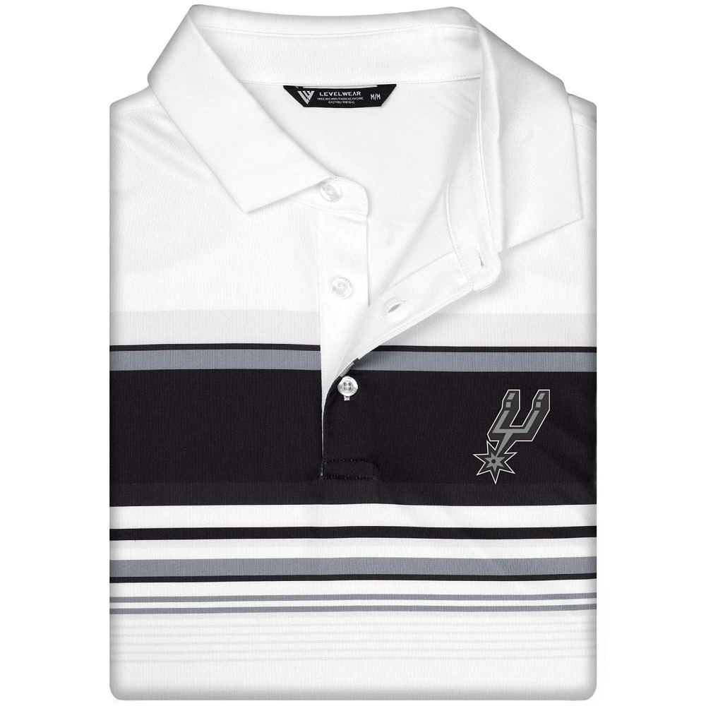 Polo blanc Levelwear Onward des San Antonio Spurs pour homme