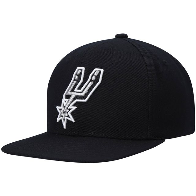 Casquette San Antonio Spurs Ground 2.0 Snapback noire Mitchell & Ness pour homme