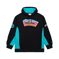 Men's Mitchell & Ness Black San Antonio Spurs Hardwood Classics Team Origins Fleece Pullover Hoodie