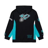 Men's Mitchell & Ness Black San Antonio Spurs Hardwood Classics Team Origins Fleece Pullover Hoodie