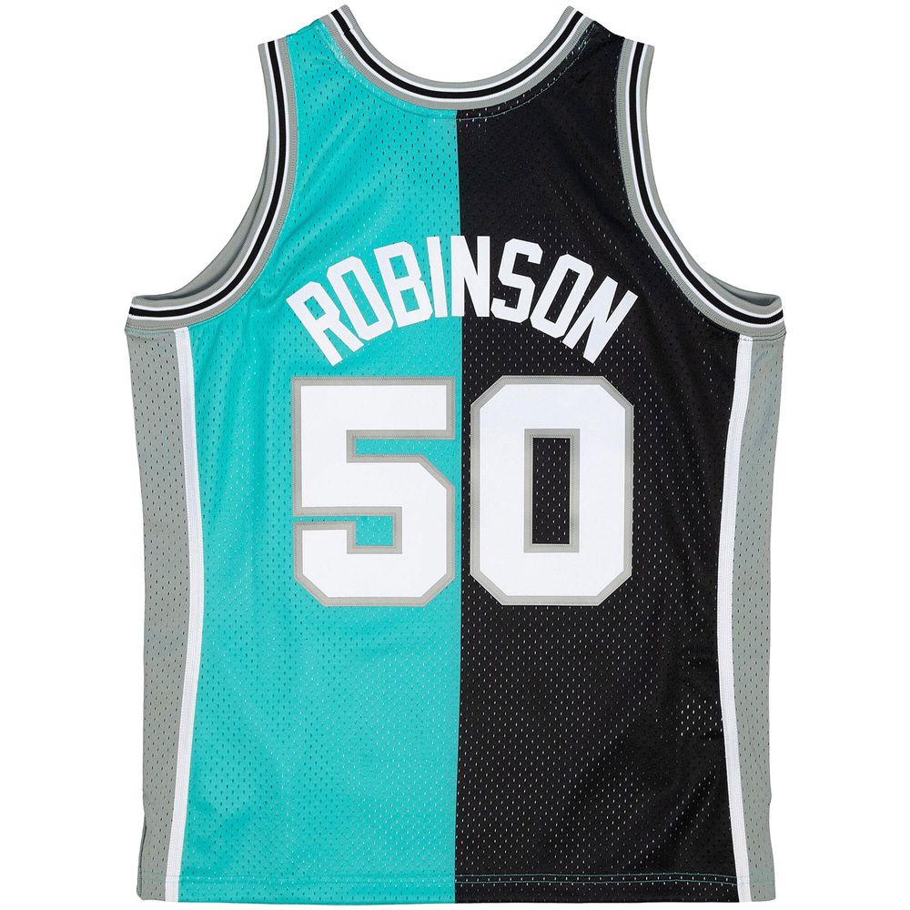 DAVID ROBINSON SAN ANTONIO SPURS HARDWOOD CLASSIC SWINGMAN NBA JERSEY- MENS  BLACK/GREY