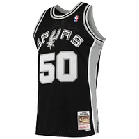 Maillot Swingman Mitchell & Ness David Robinson noir San Antonio Spurs 1991/92 pour hommes