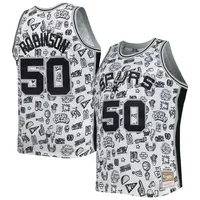 Men's Mitchell & Ness Tim Duncan Black San Antonio Spurs 1996-97 Hardwood Classics NBA 75th Anniversary Diamond Swingman Jersey