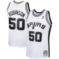 Lids David Robinson San Antonio Spurs Mitchell & Ness 1998-99 Galaxy  Swingman Jersey - Teal
