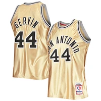 Maillot Homme Mitchell & Ness George Gervin Or San Antonio Spurs 75e Anniversaire 1977/78 Hardwood Classics Swingman