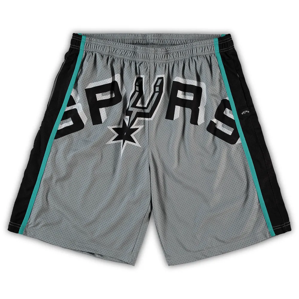 Men's Mitchell & Ness Black San Antonio Spurs City Collection Heritage Mesh Shorts