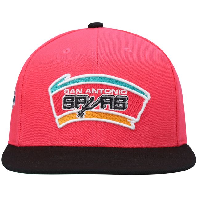 Casquette Snapback San Antonio Spurs Hardwood Classics pour homme Mitchell & Ness rose