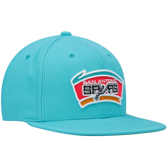 Casquette Snapback Mitchell & Ness Sarcelle San Antonio Spurs Hardwood Classics Team Ground 2.0 pour hommes