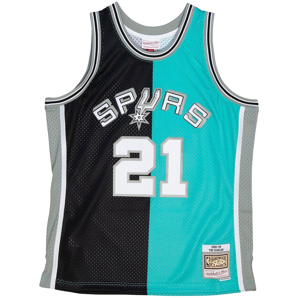 San Antonio Spurs Tim Duncan 1998-99 Hardwood Classics Road Swingman Jersey  - Black - Youth