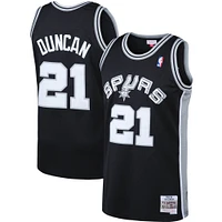 Men's Mitchell & Ness Tim Duncan Black San Antonio Spurs 1998/99 Big Tall Hardwood Classics Swingman Jersey