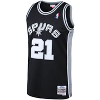 Men's Mitchell & Ness Tim Duncan Black San Antonio Spurs 1998/99 Big Tall Hardwood Classics Swingman Jersey