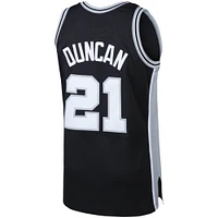 Men's Mitchell & Ness Tim Duncan Black San Antonio Spurs 1998/99 Big Tall Hardwood Classics Swingman Jersey